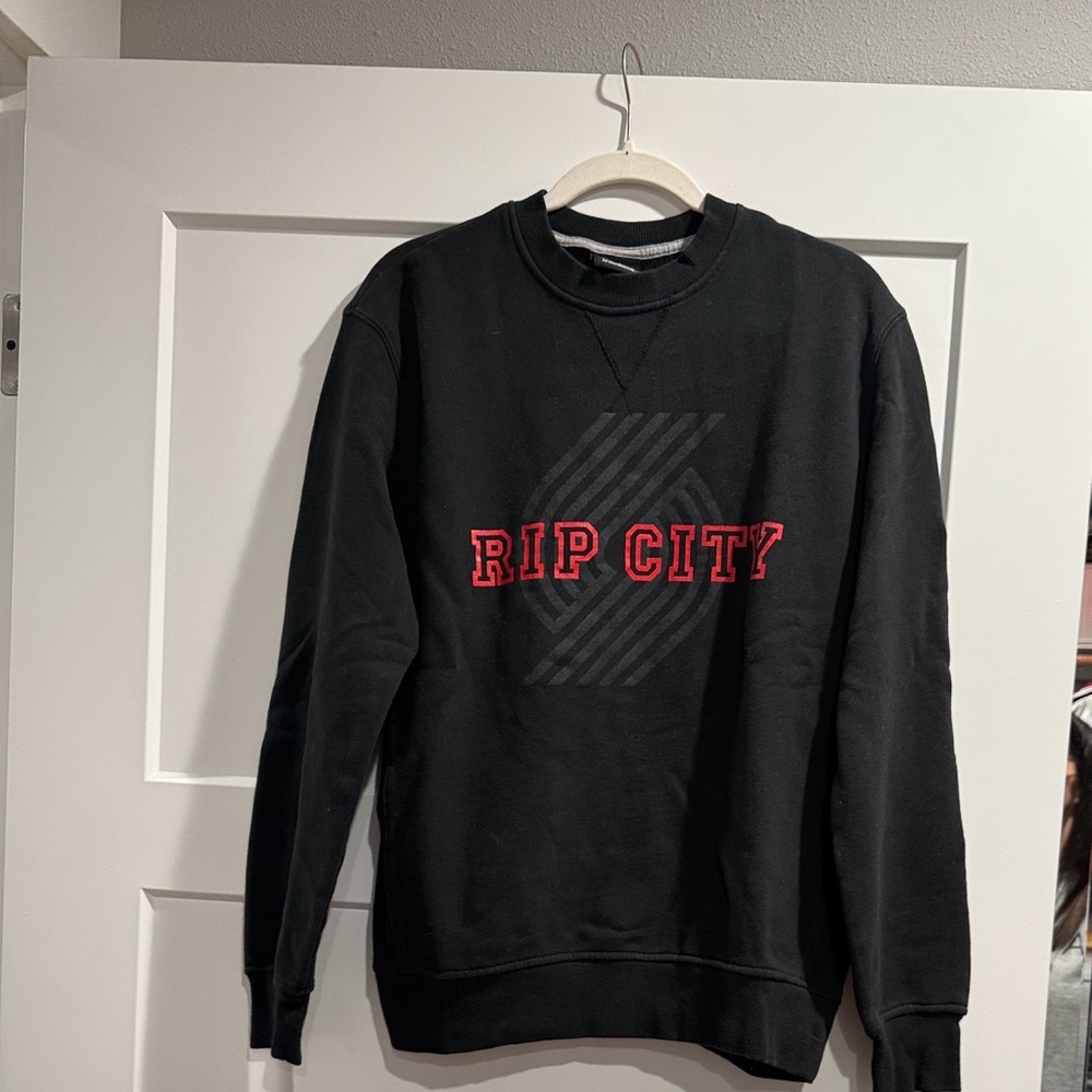 New Era Black Rip City Crew Neck Sweatshirt